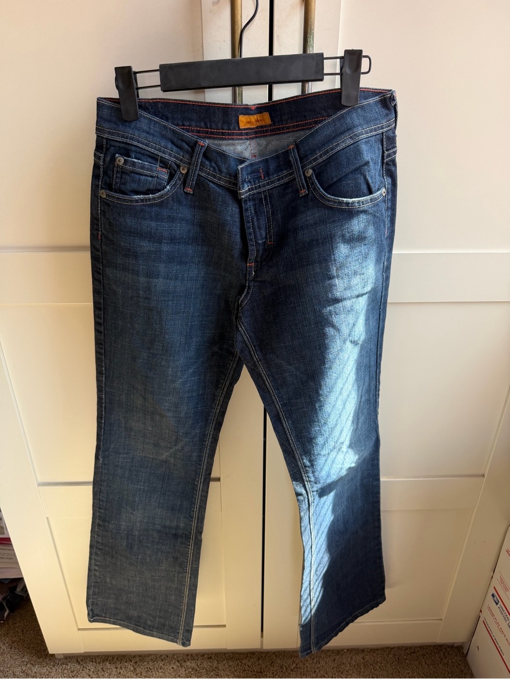 Jeans curated by Seun- Classic Dark Blue Women's Straight Jeans-size 28